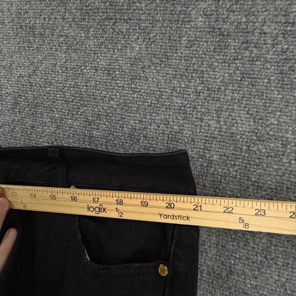 Rocawear Y2K Women Jeans Size 22 Black Pockets Embellished Spell Out Logo 1999 - Picture 13 of 16